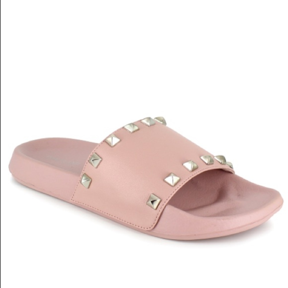 Portland Boot Company Women's Rockstud Pool Slide Sandal